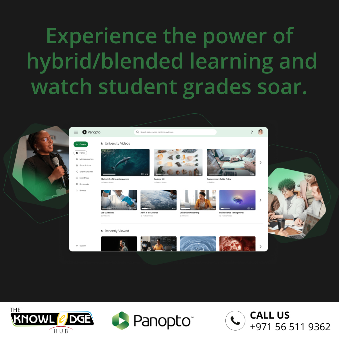With #Panopto, institutions see an 85% boost in engagement for both on-campus and distance learners. Experience the power of hybrid/blended learning with a 75% improvement rate and watch student grades soar by 34%! 🚀 #Panopto #StudentEngagement #HybridLearning #InnovativeEdTech