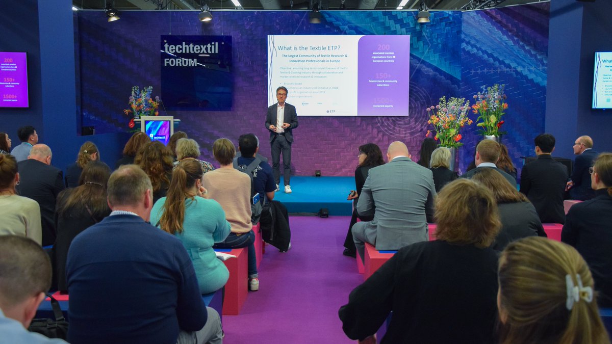 TextileETP's tweet image. 🎉Delighted to share our recap of #Techtextil2024!
From exploring the latest innovations to delivering insightful speeches, it was an exciting week for Textile ETP team.

See our article below for highlights ⬇️
textile-platform.eu/news/techtexti…