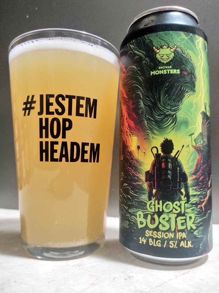 #458
🍺 Ghost Buster
🇵🇱 Browar Monsters 
Session IPA
Alk. 5.0%
Ekst.wag. 14.0
4/5
#craftbeer #polishbeer #IPA #session #piwokraftowe #beer #browar #Monsters #beerpics  #Wroclaw