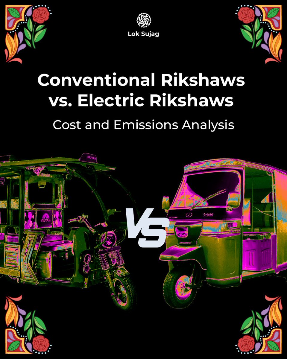 In Pakistan, there are one million rikshaws, each producing 2.5 tons of carbon dioxide annually. Converting conventional rikshaws to electric ones will not only reduce emissions and costs but also decrease fuel imports. #electricrikshaws #carbonemissions #cleanenergy…