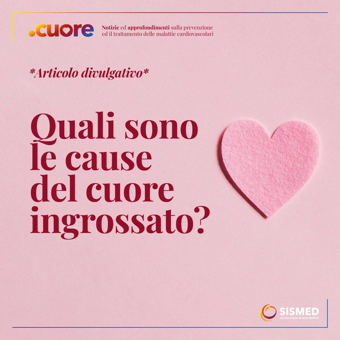 cuore ingrossato e liquido nei polmoni Quali sono le cause del #cuore ingrossato? Il cuore ingrossato, o  #cardiomegalia, è una condizione provocata da una serie di cause mediche.  Com'è possibile capire se una persona ha la cardiomegalia? Approfondiamo