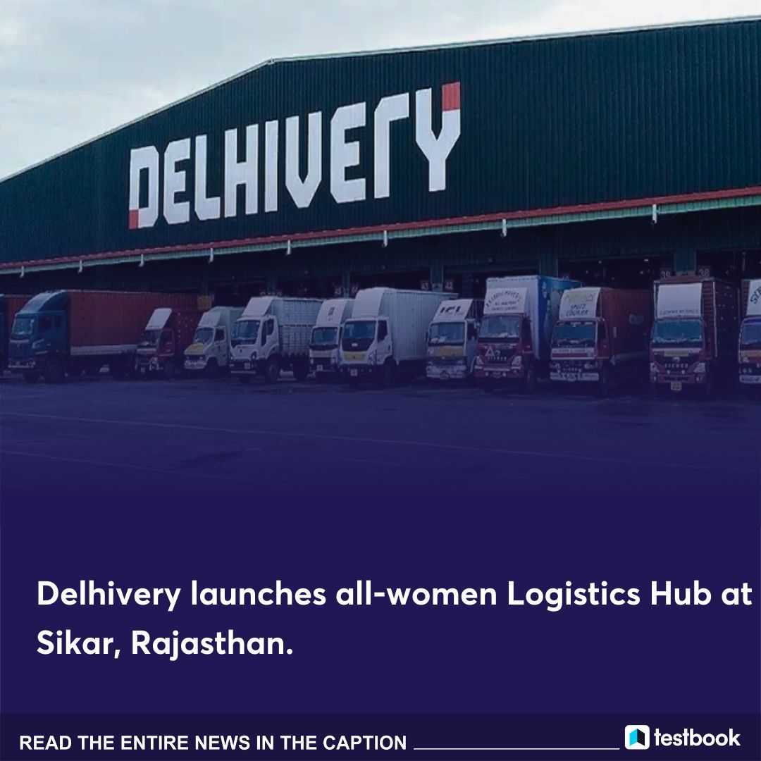 🚨 Delhivery opens women-operated hub in Sikar, Rajasthan, advocating diversity. FY24 sees ~60% more female recruits, notably in operations, security. CEO: Sahil Barua. Founded: May 2011. 

[Current Affairs, Delhivery, Knowledge & Facts, Govt. exam, 2024]