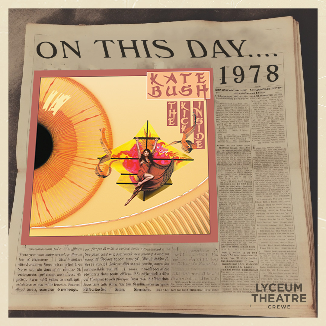🕰️ On this day.. 2nd May 1978
🎶 Kate Bush was on the UK charts with her debut album 'The Kick Inside'. The album which featured the singers No.1 hit 'Wuthering Heights' - 👉 Join us for Cloudbusting - The Music Of Kate Bush on Wed 15 May 2024