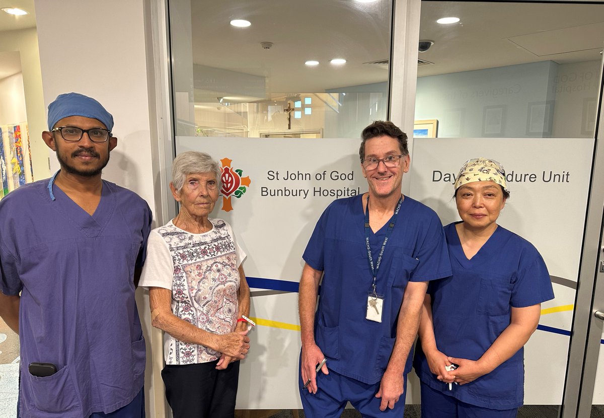 Bringing medical excellence to regional health care! 🌟 Our Bunbury hospital is the first in regional Western Australia to perform this advanced type of corneal transplant surgery. ✨ #RegionalHealthcare #eyesurgery #ophthalmology #sjog 
Read more 👁‍🗨 bit.ly/4b4hfsj