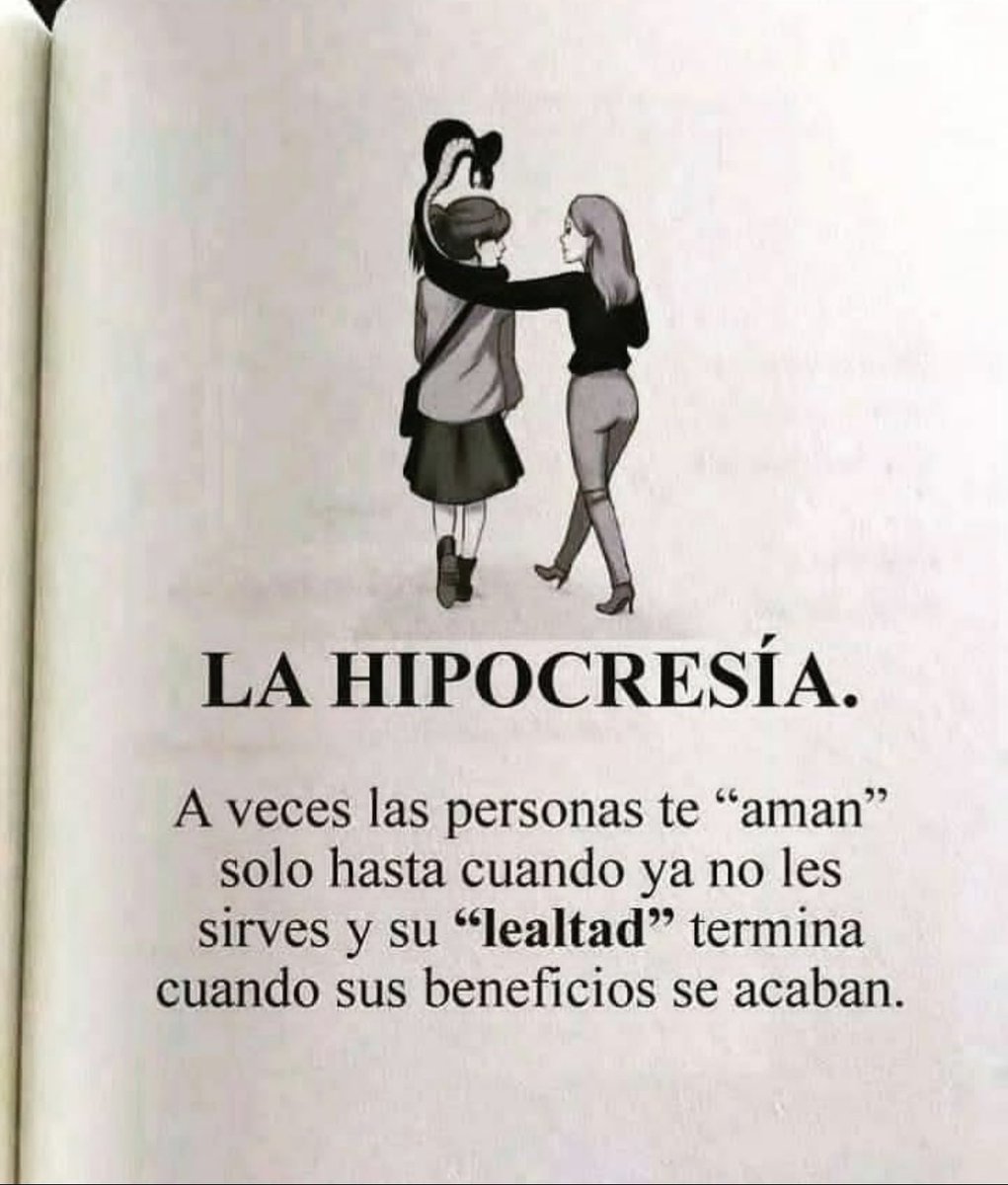 LA HIPOCRESÍA!