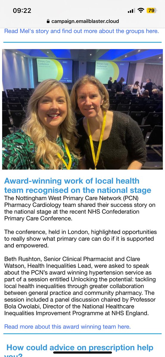 Clare Watson (@clarewatsonnhs) on Twitter photo Did I mention <a href="/bethrushton21/">Beth Rushton</a> and I had this fabulous opportunity to represent <a href="/NottmWestPCN/">Nottingham West Primary Care Network</a> on the national stage 😉
Thanks <a href="/NHSConfed/">NHS Confederation</a> Did I mention <a href="/bethrushton21/">Beth Rushton</a> and I had this fabulous opportunity to represent <a href="/NottmWestPCN/">Nottingham West Primary Care Network</a> on the national stage 😉
Thanks <a href="/NHSConfed/">NHS Confederation</a>