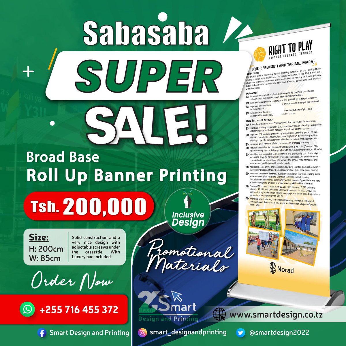 Smartdesign2022's tweet image. Roll Up Banner Printing