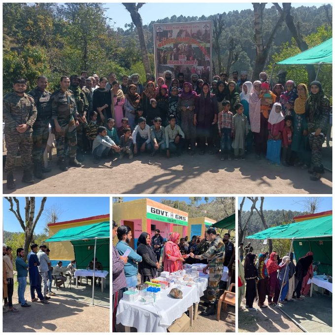 #IndianArmy organised medical camp reaching out to remote areas and offering much needed medical assistance.