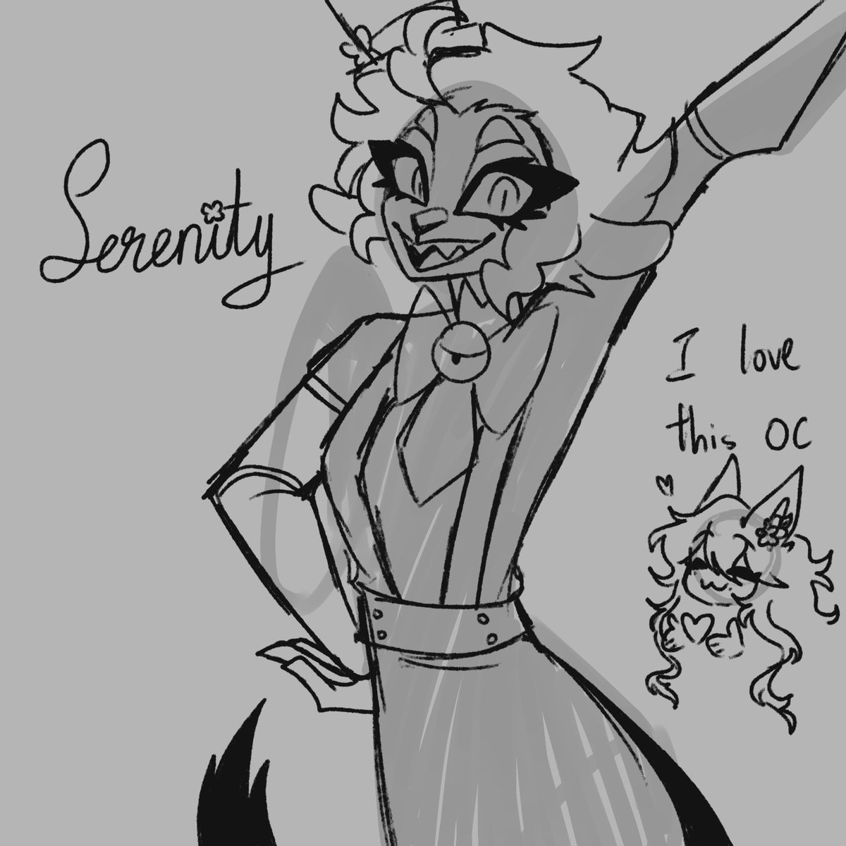 Serenity fanart I made a while ago

Beautiful oc belongs to @kaledya_ 

I’ll redraw it later probably gonna draw an interaction between Bonnie and Serenity lol. Hope you like it Kaledya :3

#HazbinHotelSerenity