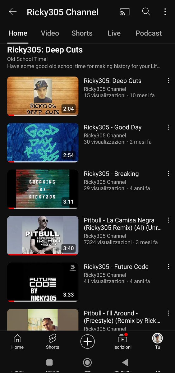 Ricky305Italy's tweet image. #ThursdayThrowbacks 
Not Time it's Good old school time! Don't miss the my playlist "Ricky305: Deep Cuts" with my songs and remixes old school time, there is the new entry #GoodDay on my new "Unreleased Vol. 1 (Album)" 
Listen Now 🌎👇🏼.
music.youtube.com/playlist?list=…