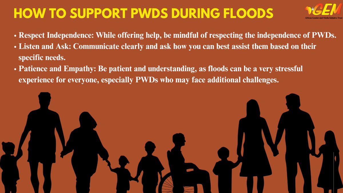 How to support Persons With Disabilities during floods to ensure their safety and well-being. @WeLeadKe @SheLeadsKenya @tdhnl_africa @hivosroea @DreamAchieversk @CSA_Kenya @afosike @nyecbo