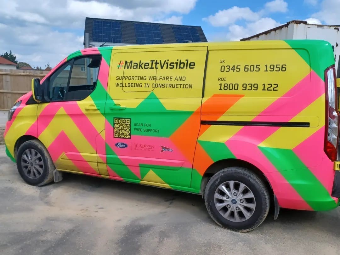 This week, a group of 3rd yr BSc students & their lecturer visited @WeAreLHCharity in Norfolk. Following the students' successful creative project, the Lighthouse Construction Industry Charity invited us along to observe one of their #MakeItVisible site visits 💚@UEA_Health