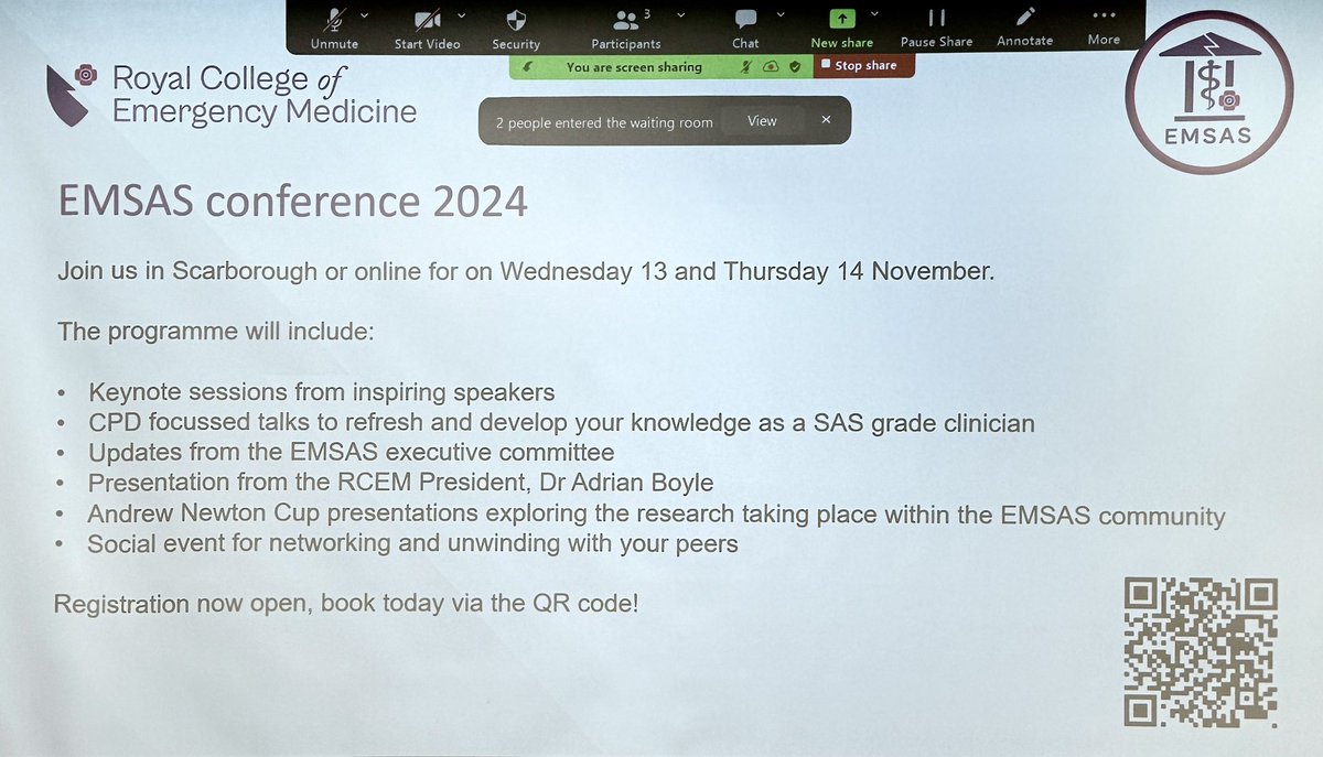 Some more info about the upcoming EMSAS conference 2024. #EMSAS2024