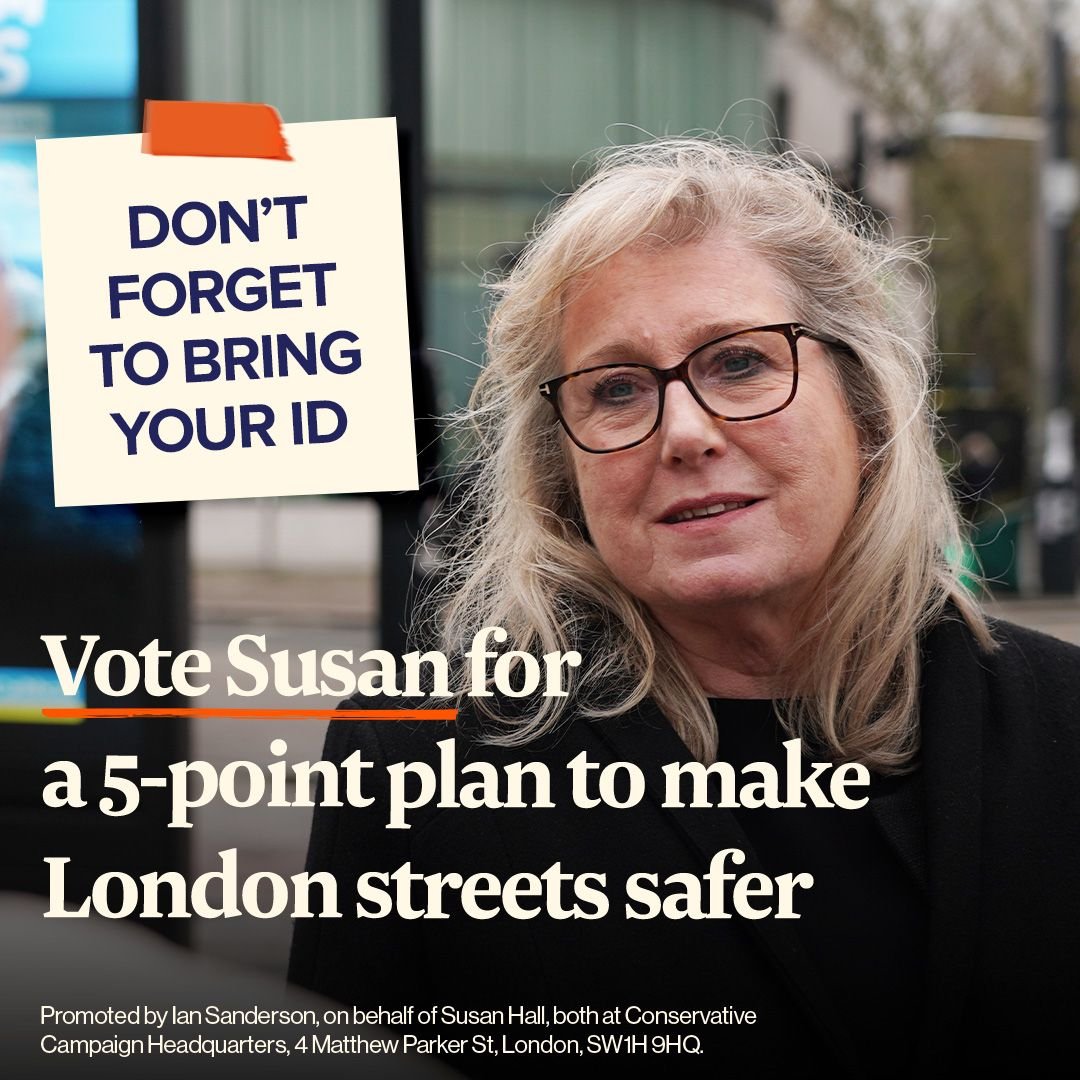 Just over 12.5 hours to vote for @CouncillorSuzie, your Conservative London Assembly candidate (me if you live in Hammersmith & Fulham, Kensington & Chelsea or Westminster) and @Conservatives on the London-wide list.