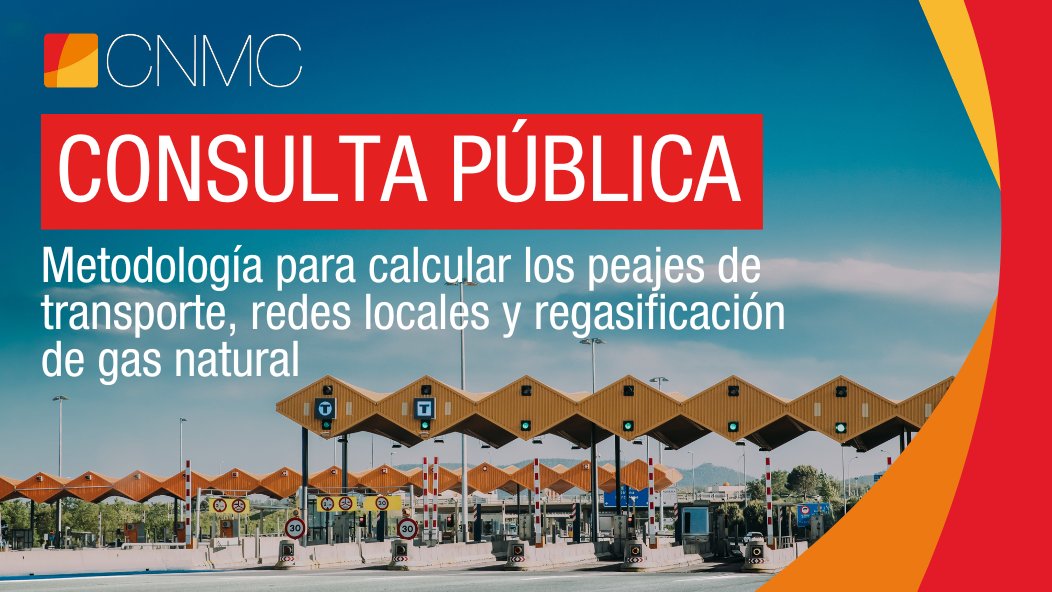 ⌚️Últimos días para participar en la #ConsultaPública sobre la propuesta de Circular que establece la metodología para calcular los peajes de #transporte, redes locales y regasificación de #gasnatural. ¡Tu colaboración es muy importante! bit.ly/CP-modificacio…