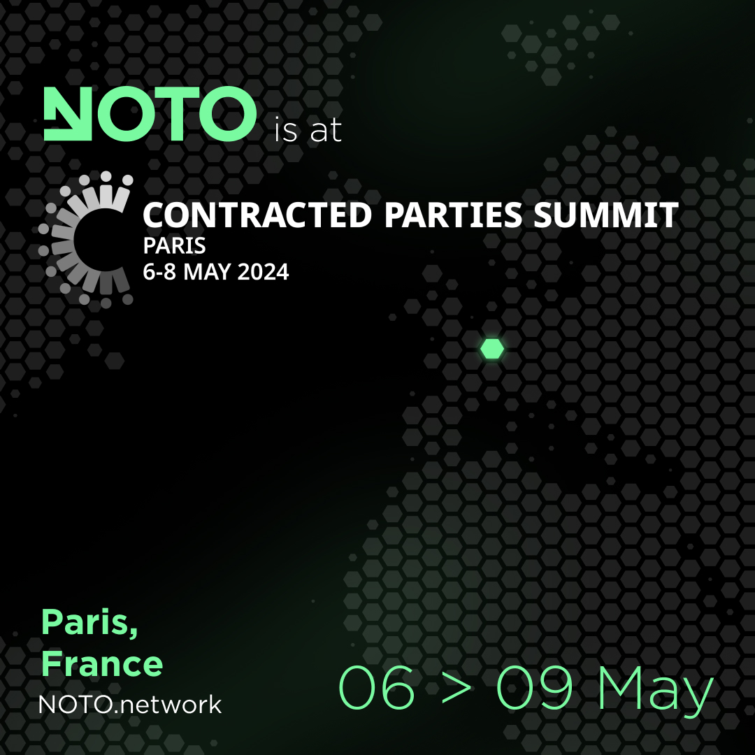 We will be in Paris for the @ICANN Contracted Parties Summit next week. 
Book a meeting slot with us here ↓ 
noto.network/icanncps

#ICANN #Web3 #NOTO