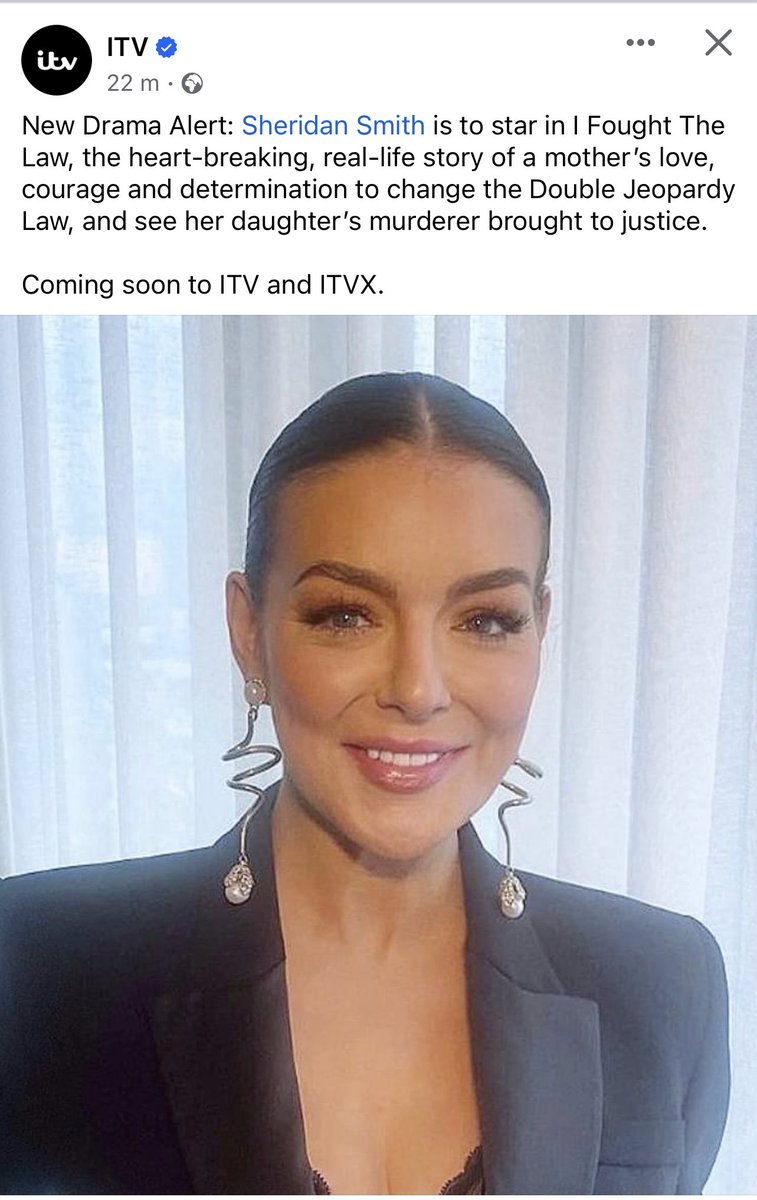 STOP EVERYTHING. THERES AN ACTUAL SHERIDAN SMITH DRAMA COMING TO ITV AND ITVX SOON. #SheridanSmith