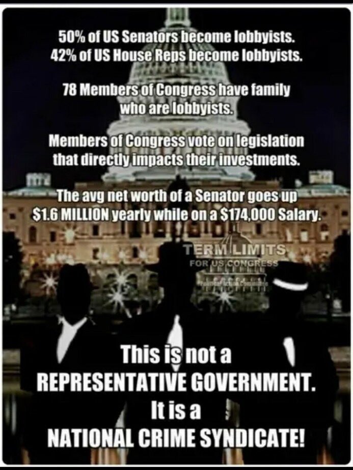 So while they line their pockets 

#TermLimits