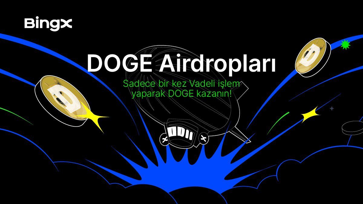 150$ a kadar nakit ödül için #BingX'te İşlem Yaparak #Doge ve daha fazla ödül kazan🔥 30 Nisan - 7 Mayıs tarihleri arasında BingX'te en az 1 USDT değerinde vadeli işlem yap $Doge Kazan! bingx.com/tr-tr/act/depo… Ayrıca yeni kullanıcılara özel iPhone kampanyası için de bilet…