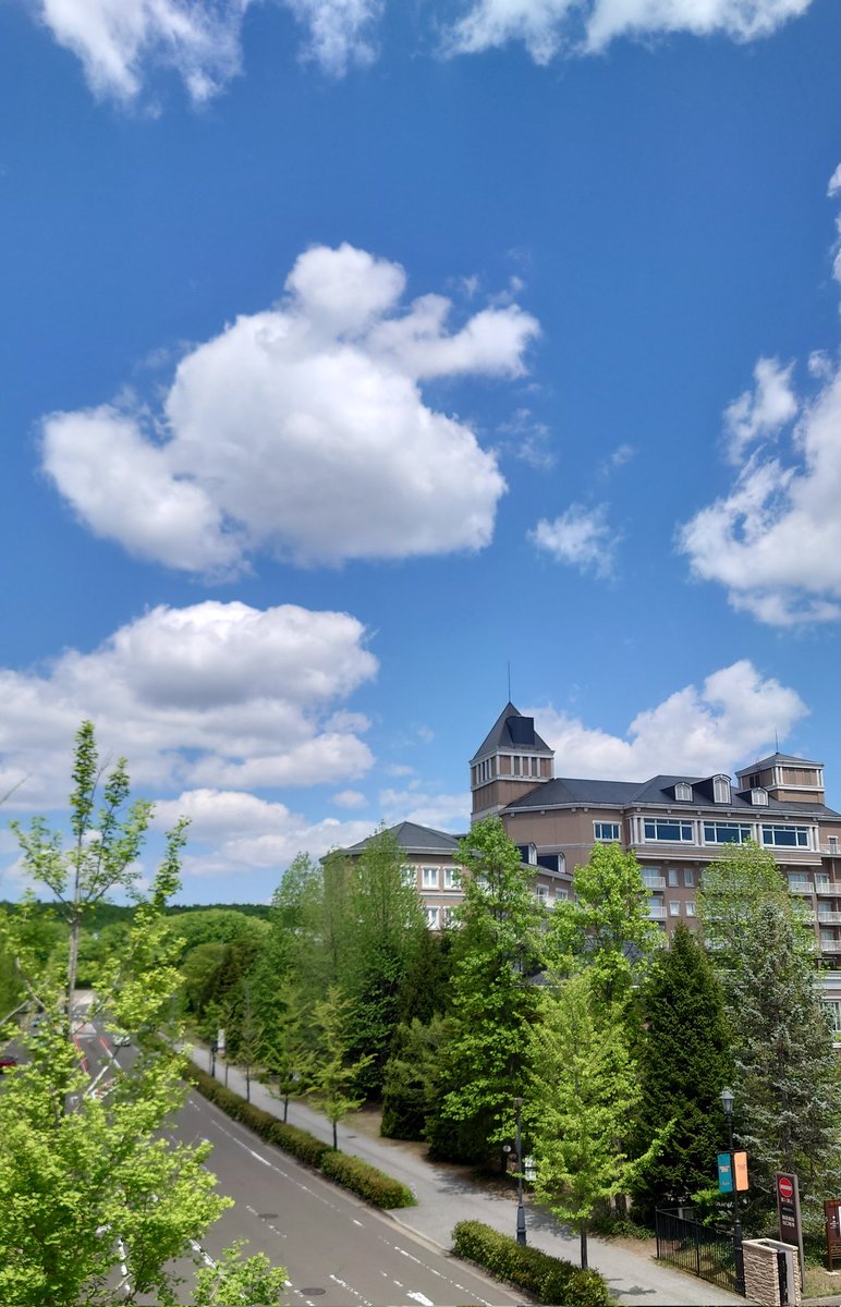 泉区の空✨
青い空と雲そして緑と建物
素敵な景色…🥹

#羽生結弦選手が今日も元気で幸せでありますように
#羽生クラスタ空部