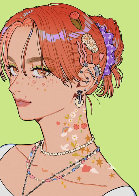 「earrings freckles」 illustration images(Latest)