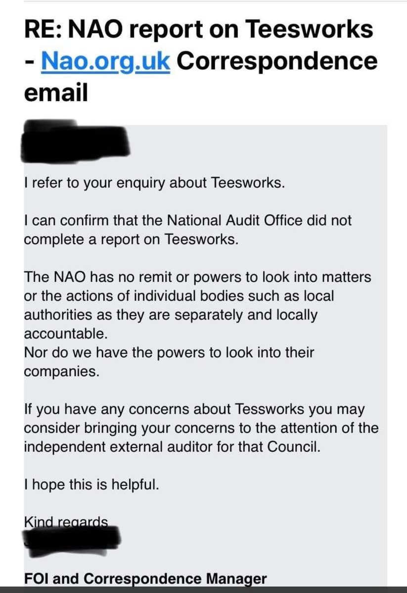 Would YOU vote for a liar? Then why would you vote for someone who claimed the National Audit Office had already visited Teesworks, and passed it off with flying colours? (Don't worry Ben, they'll be along as soon as your party are kicked out of Government.) #BinBen