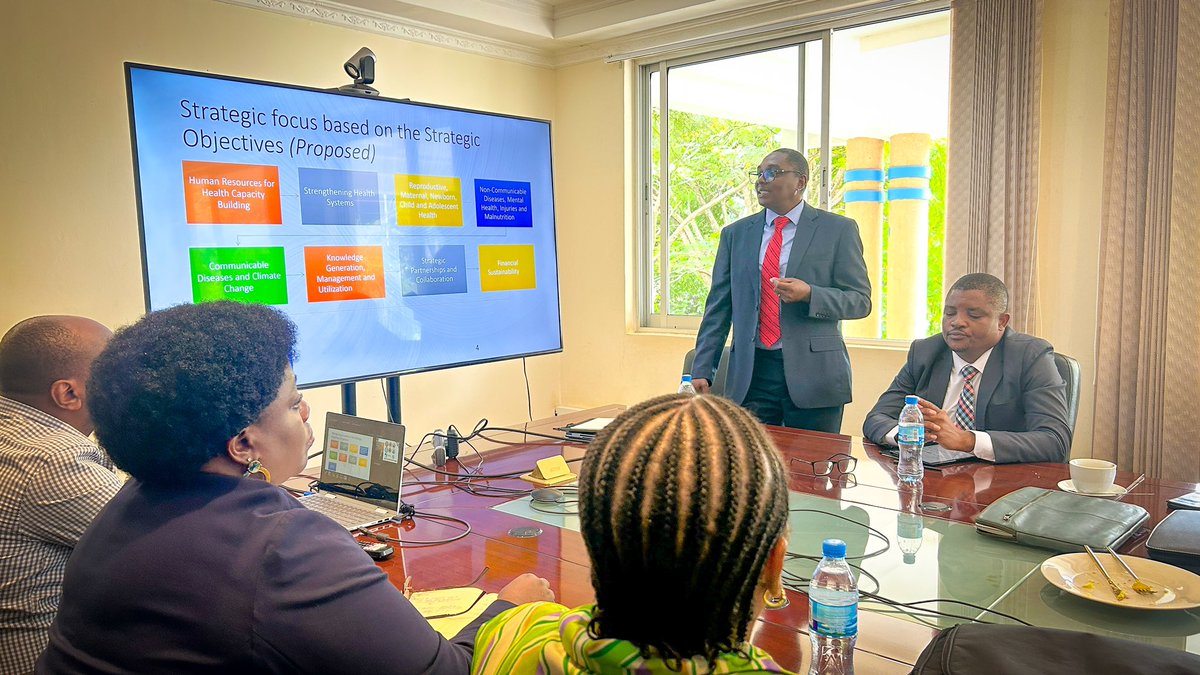 Thrilled to have Dr. Martin Matu-Director of Programs presenting our July 2024 - June 2025 annual work plan to the advisory committee! Their endorsement will pave the way for impactful implementation by our dedicated team at the secretariat. #AnnualWorkPlan #AdvisoryCommittee