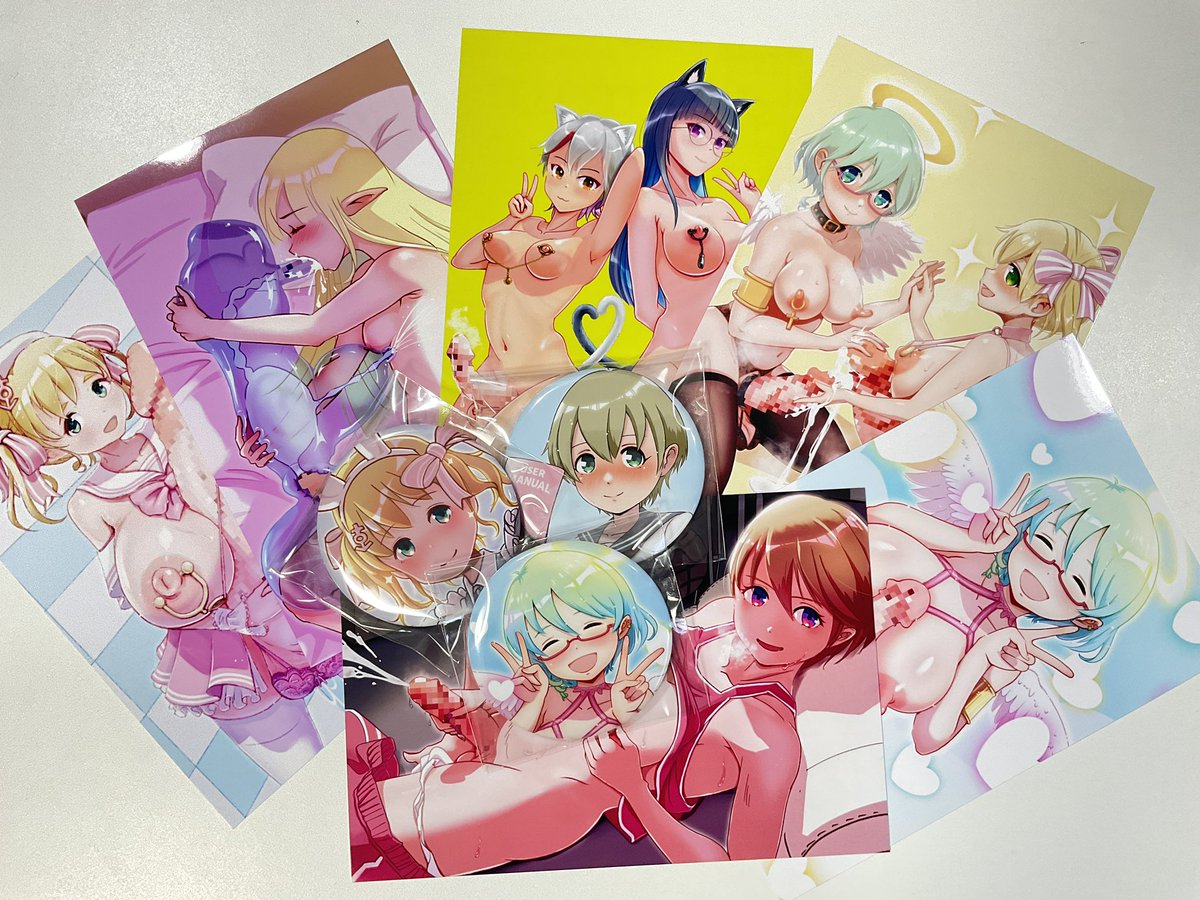 ふたけっと32のお品書きです!
新刊「ふたなりオナホの使い方」
大人のオモチャが大好きなふたなり女子が、念願の等身大ふたなりオナホを手に入れて、説明書を読みながら遊んでみる話です。
本の他にも缶バッジやポストカードも作りました。
当日D06aでお待ちしています!!
#ふたなり 