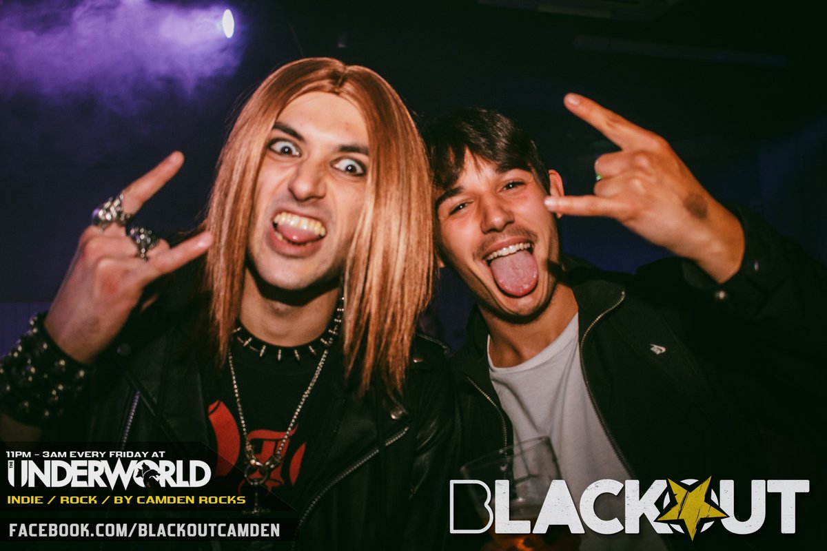 STUDENTS & PARTY ANIMALS 🔥 @BlackoutCamden takes over @TheUnderworld this Friday night until 3am, and FINAL tickets are on sale NOW 🎟👉 link.dice.fm/UWclubs The best alt-rock bangers kicking off 11pm 🔊 Grab your mates, grab your tickets, see you on the dancefloor 🤘