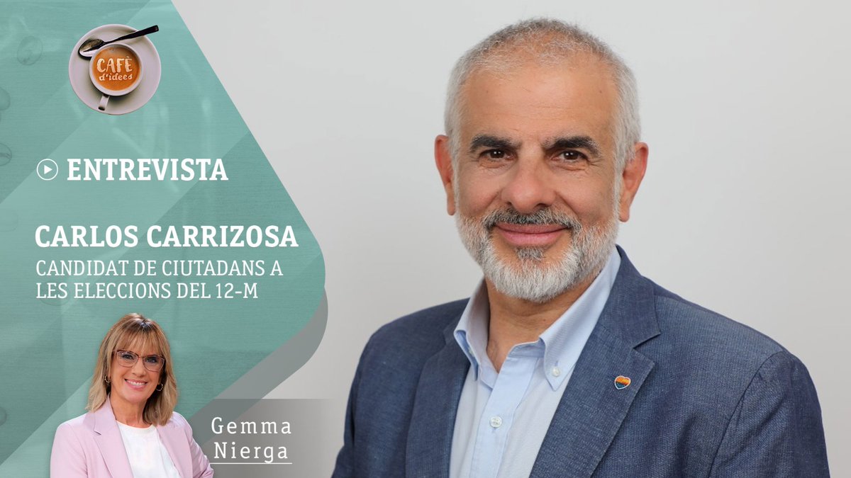 ☕ @GemmaNierga entrevista Carlos Carrizosa, candidat de @CiutadansCs a les eleccions del #12M | @carrizosacarlos 🗓️ Divendres a les 8:30 hores 📍 #La2 de @RTVECatalunya, #Canal24horas i @radio4_rne 📱 rtve.cat/directe