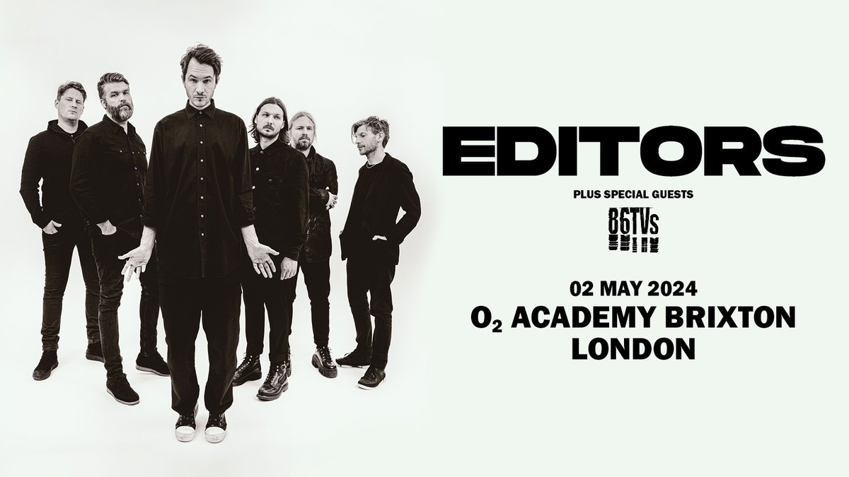 London! Our #GigOfTheDay is @editorsofficial Editors at @O2AcademyBrix - last few tickets right here >>  allgigs.co.uk/view/artist/50…