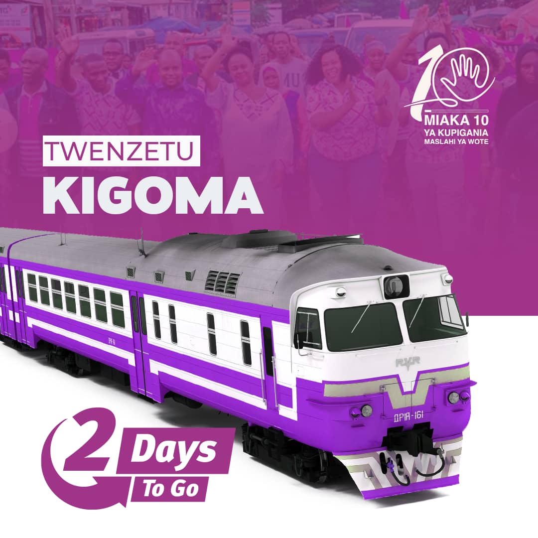 Zimebaki siku 2 kuelekea maadhimisho ya miaka 10 ya @ACTwazalendo. #TwenzetuKigoma #10MaslahiYaWote #10MamlakaKamili