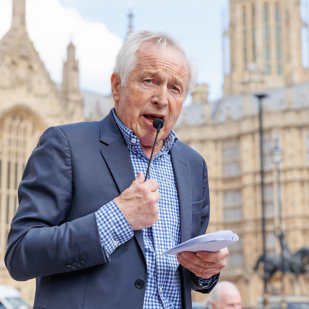 Ahead of the debate, hundreds of people – including high profile figures such as Jonathan Dimbleby, dying people and bereaved relatives – gathered outside Parliament, calling for MPs to listen to their stories and represent the views of the 75% of the public who back change.