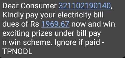 Hi, @tpnodl_balasore 
Why i am receiving the msg when my bill is already paid.