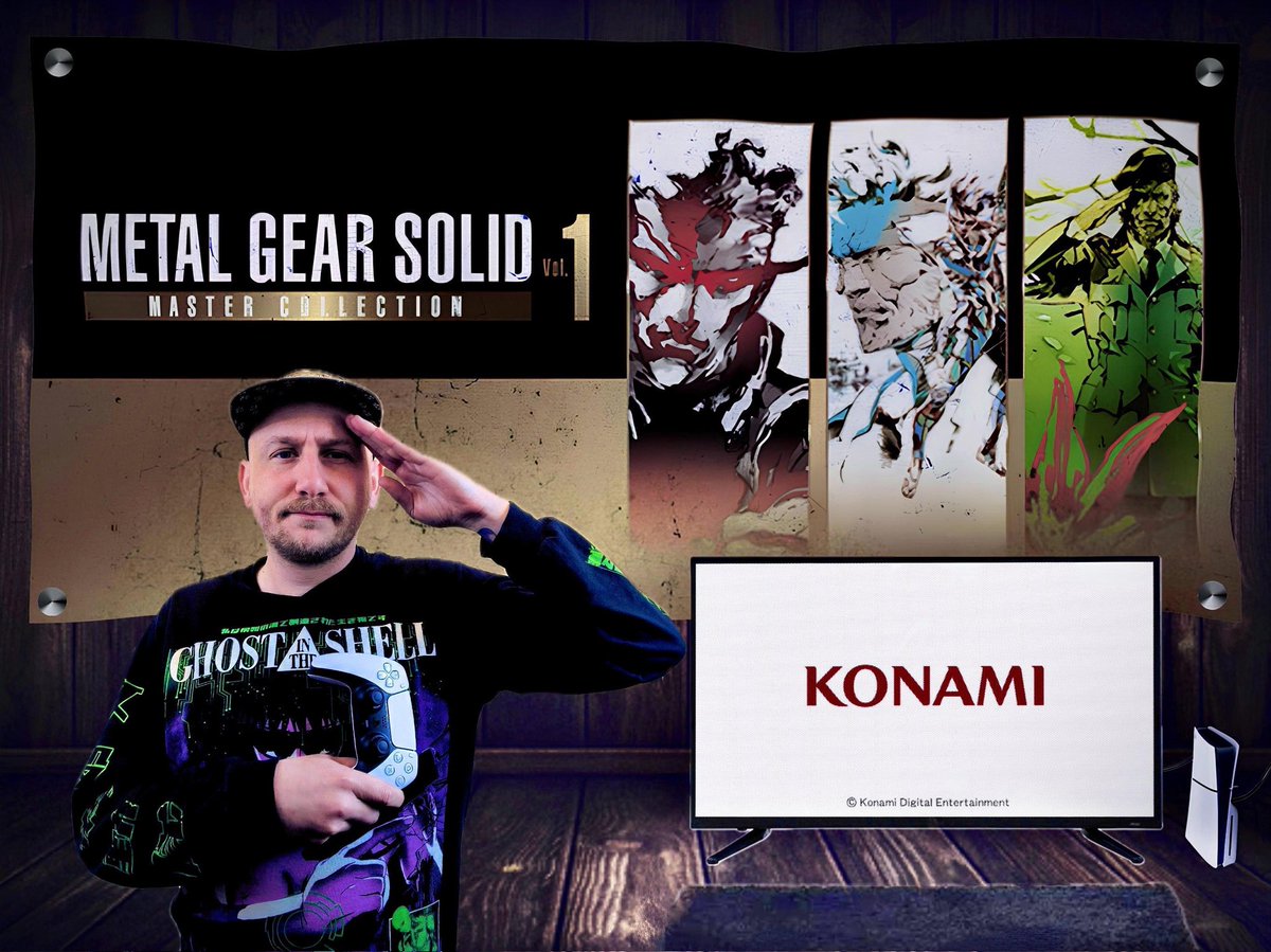 Today's the day!! Starting the Metal Gear Solid Master Collection Vol 1!! 
Thank you to @Konami for gifting me this!! 
I'm going to be live around 3pm BST! 
#MGSVol1 #keymailer #MetalGearSolid