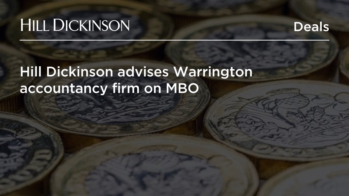 We're pleased to have advised Warrington-based accountancy and advisory firm JS on a management buyout (MBO) from its previous owners. Partner and national head of Corporate Ian Riggs, led on the provision of legal advice, together with associates Matt Boyer, Philip Congdon and…