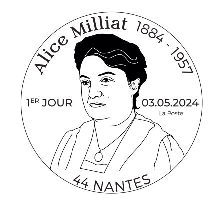 [J-1] avant le lancement en avant-première du #timbre Alice Milliat 1884-1957 à : 📍Nantes : La Maison des Hommes et Techniques, de 10h à 17h, 2 bis Boulevard Léon Bureau. ✒️Eloïse ODDOS animera une séance de dédicaces le vendredi 3 mai de 10h30 à 12h30✒️ @LPNews_PDL