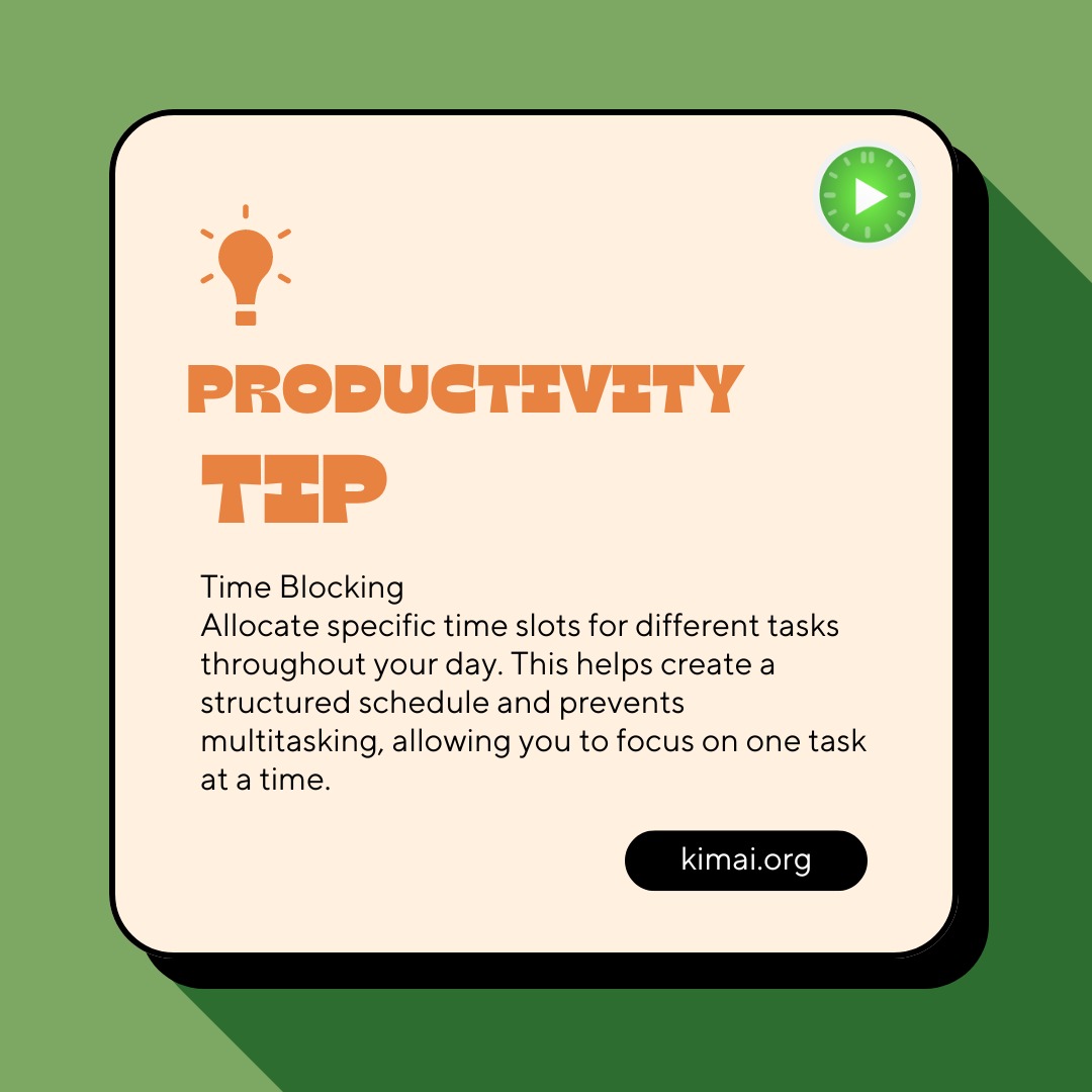 Embrace this effective strategy to take control of your schedule and maximize your productivity.#timetracking #productivity #productivitytool #productivitytools #projectmanagement #timetracker  #timetrackingapp #timetrackingtool #timetrackingsoftware #software #kimaitimetracker