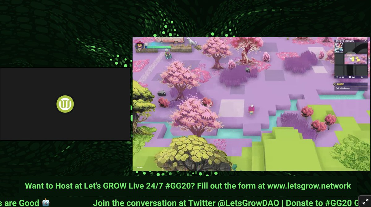 LetsGROWdao's tweet photo. Happening right now in Let's GROW Live 🎙️ 

Sandbox builders @kirag0likova and @ekorytko sharing their creations and work in human rights 🌈💜 @ChoiceLgbt 

Come join 😎 https://t.co/UFWRuq0TKC https://t.co/8dw2hpyQaf