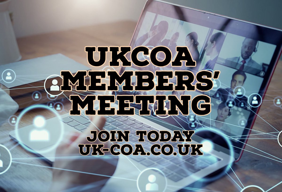 🧑‍💻 Our next members meeting is on Tues 14th May at 10.30am on Zoom and will include updates on all our sub-groups including Holiday Bonding and PSVAR.

📩You can join this meeting by emailing Laura, our membership officer at admin@uk-coa.co.uk