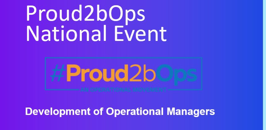 Today we bring @Proud2bOps members together to explore and codesign the future development of operational managers. Super to see so many operational managers in the room. Let’s go 🚀.