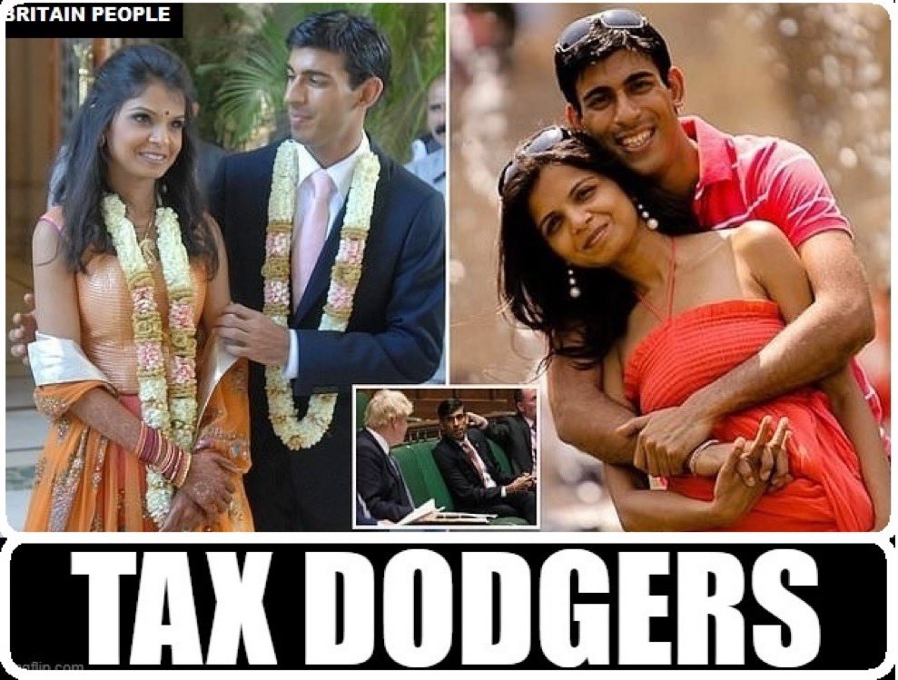 If you like the Sunaks robbing your taxes for their luxury lifestyle #VoteConservative