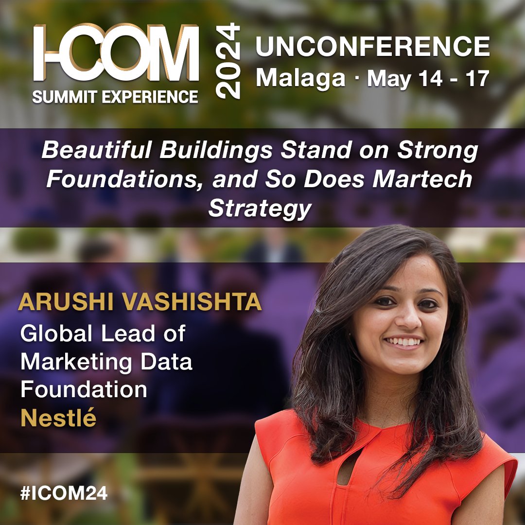 Secure your spot and connect with global Smart Data Marketers! 
Reserve now at i-com.org/summit-experie… | 

@Arushivashishta, @Nestle, @NestleWatersNA
  
#icom24 #SmartData #Marketing