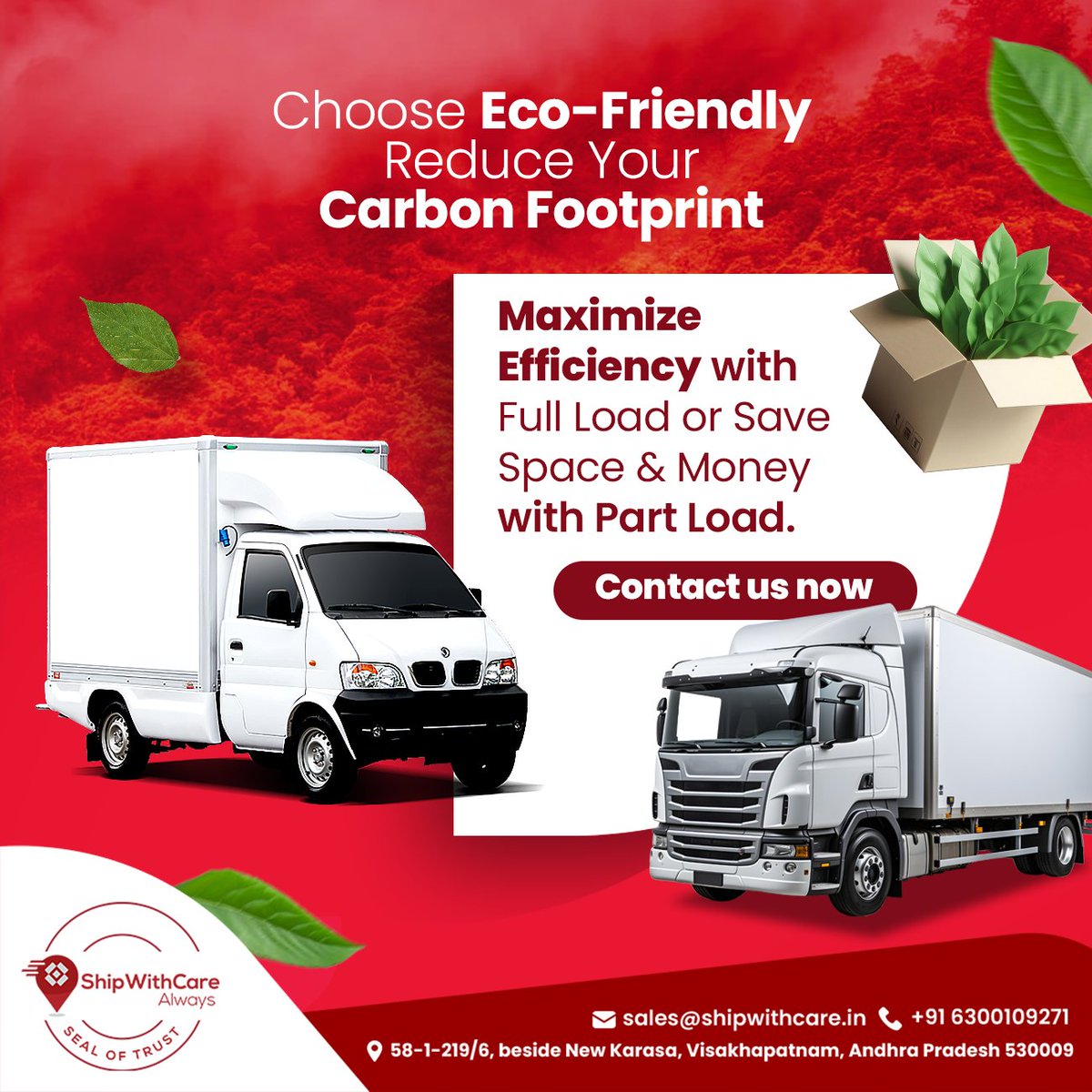 Making eco-friendly choices: Conscious of your carbon footprint? Both options have their perks! Full load maximizes efficiency, while part load reduces wasted space & money. Choose what aligns with your sustainability goals!

#EcoFriendlyTransport #SustainableShipping