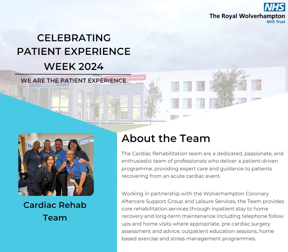 Our Cardiac Rehab Team empowers patients on their journey , combining expertise with empathy to elevate the patient experience🤩Thank you for your dedication! ❤️#PEW2024 #PXWeek @G12PRY @AndyR1ce @maria_glover1