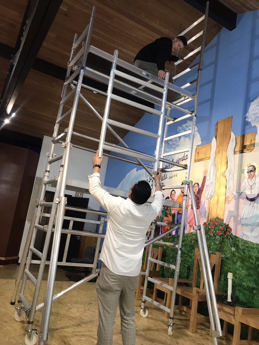 Working to improve our St Matthew’s Church. Join us every Sunday for English Mass @ 9:30 am or Spanish Mass @ 1:00 pm .#faith #workinghard #togetherStronger