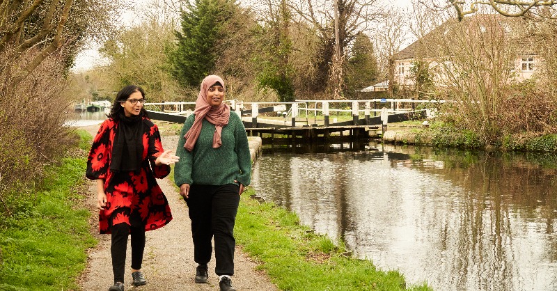 ThisGirlCanUK's tweet photo. We're on a mission to help women get outdoors!

Take a sneak peek ahead of the launch of our #LetsGetOutThere campaign, aimed to encourage women from culturally diverse backgrounds to get active in and around green and blue spaces.

Check out the full story and resources now.