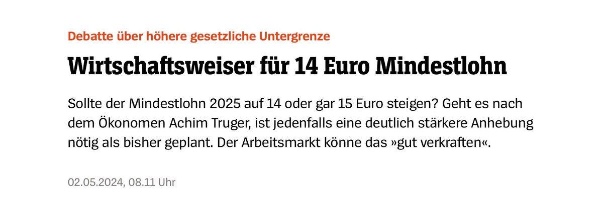 „Der für 2025 vorgesehene Mindestlohn von 12,82€ gibt nach der hohen Inflation keinen Mindestschutz für die Beschäftigten mehr. Dazu müsste er 2025 auf mindestens 14€ steigen“ sagt @AchimTruger FDP: „Die Politik hat sich da rauszuhalten“ Wir können uns die FDP nicht mehr…