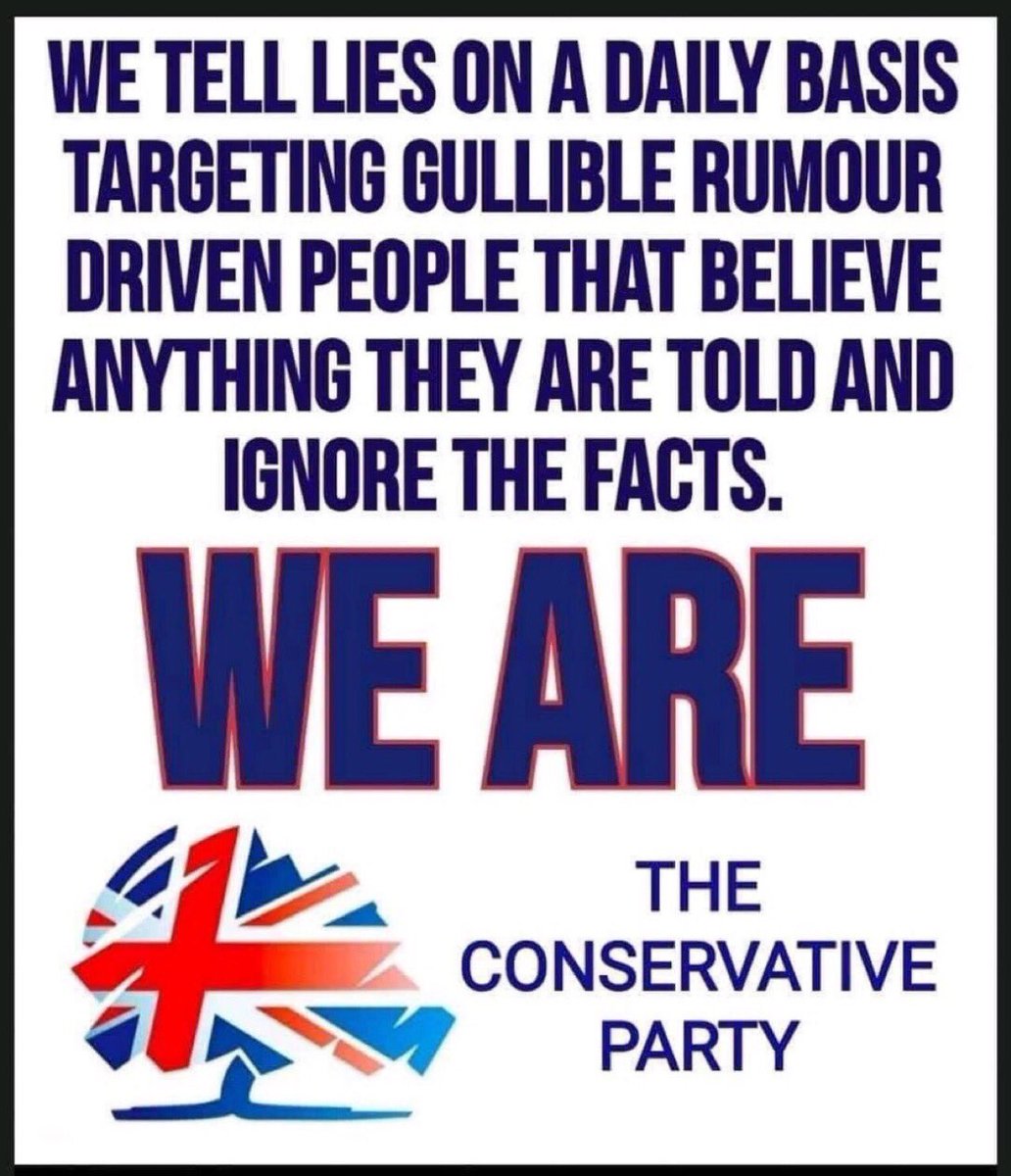 #VoteConservative the party that gave us Soaring poverty Broken NHS Rampant homelessness Unaffordable bills & mortgages Sewage-filled rivers Brexit disaster Tory corruption Deadly PPE Trashed reputation Ruined economy Cruel Rwanda Or #BinTheTories