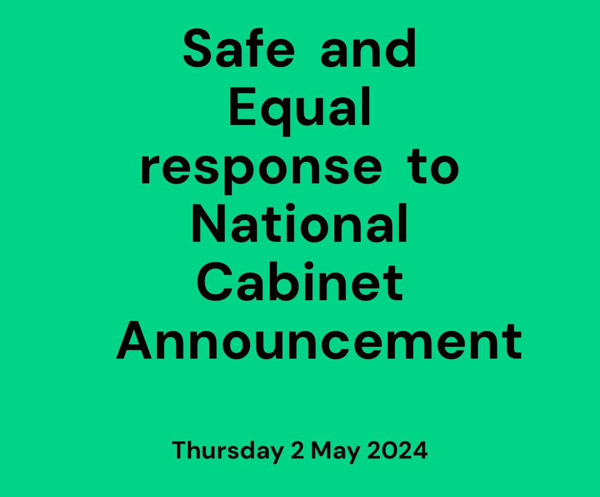 Victoria’s peak body for family violence services <a href="/safe_and_equal/">Safe and Equal</a> have released a statement in response to yesterday’s national cabinet announcements. They are clear that more is needed. 

They say, ‘While the actions announced yesterday are welcome, they are simply not enough to